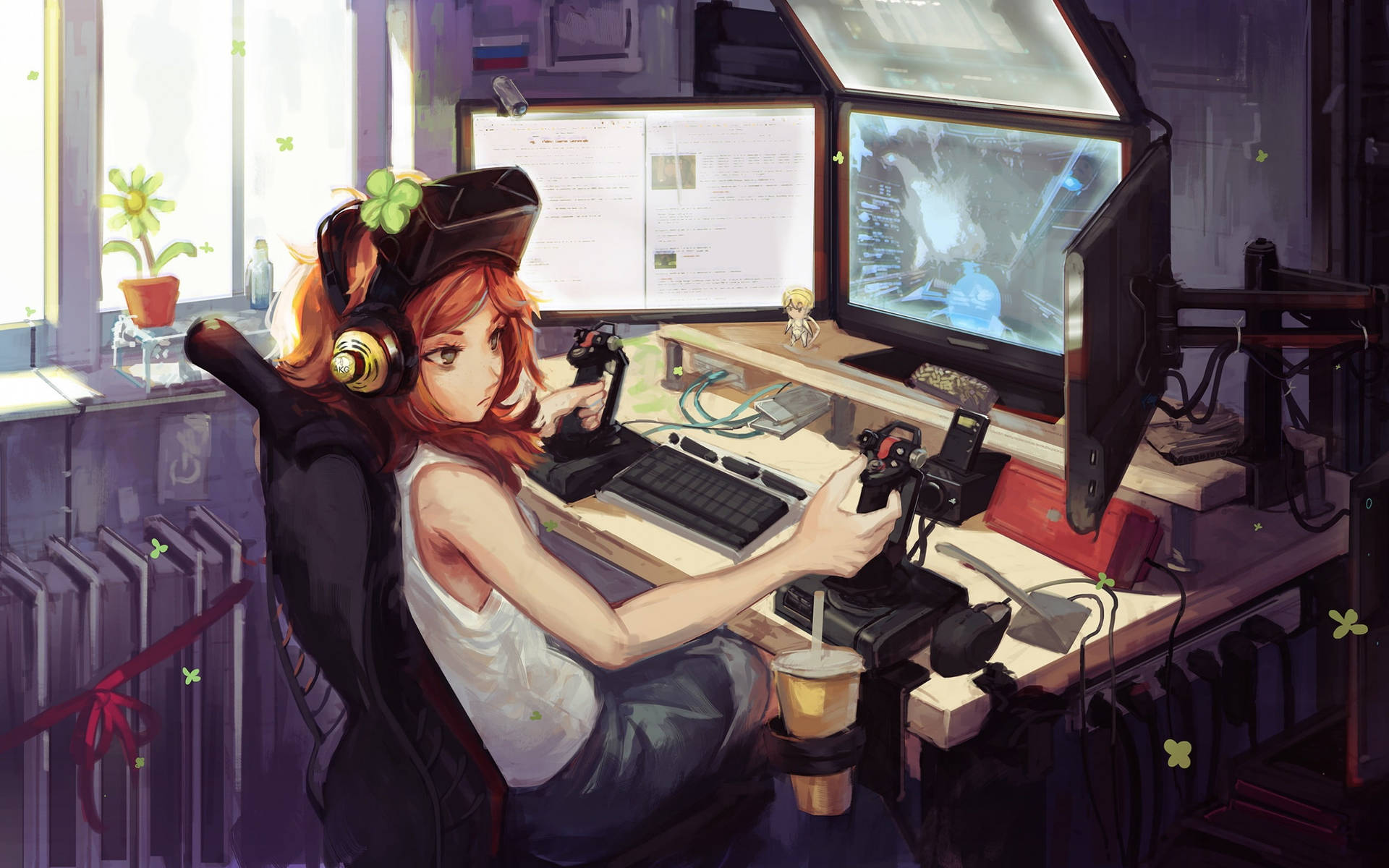 Красивые девушки нарисованные на компьютере