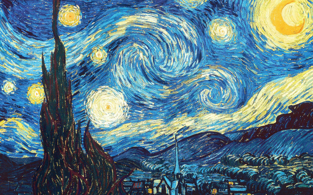 Classic Art The Starry Night Wallpaper