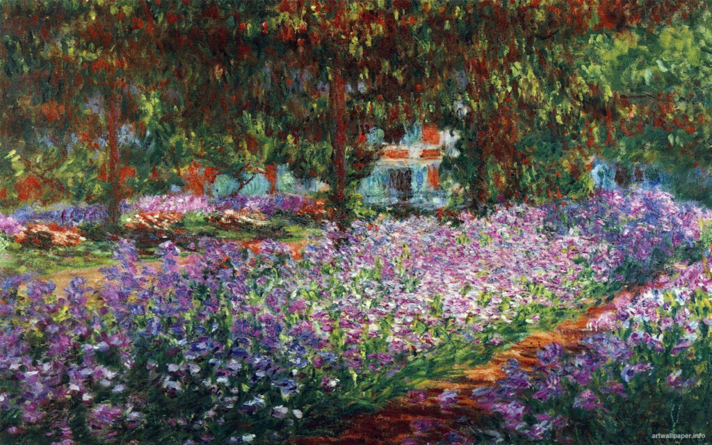 Claude Monet’s Artist’s Garden At Giverny Wallpaper
