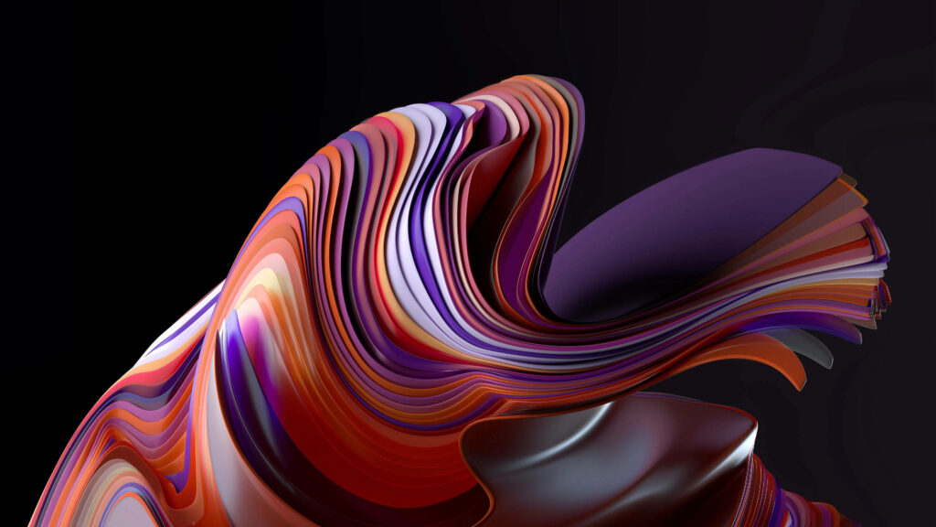 Color Abstract Wave Wallpaper