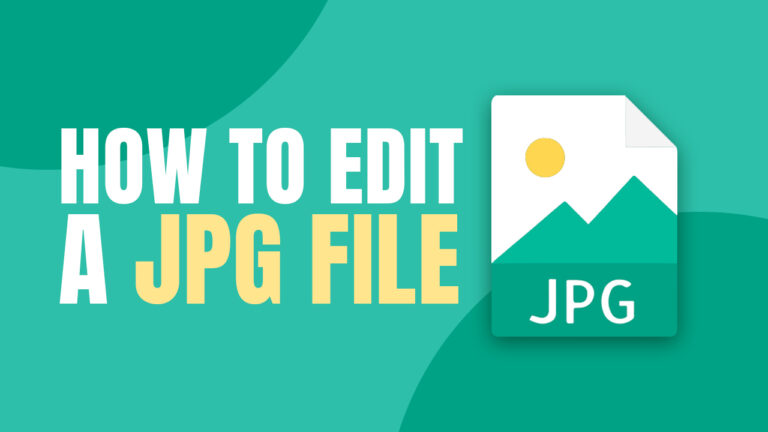 How to Edit a JPG File