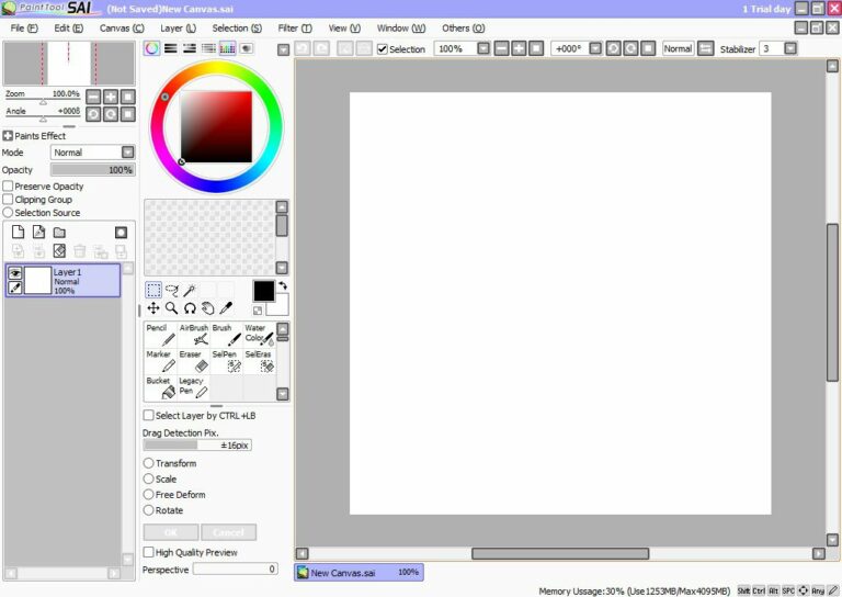 How to Make Background Transparent in PaintTool SAI