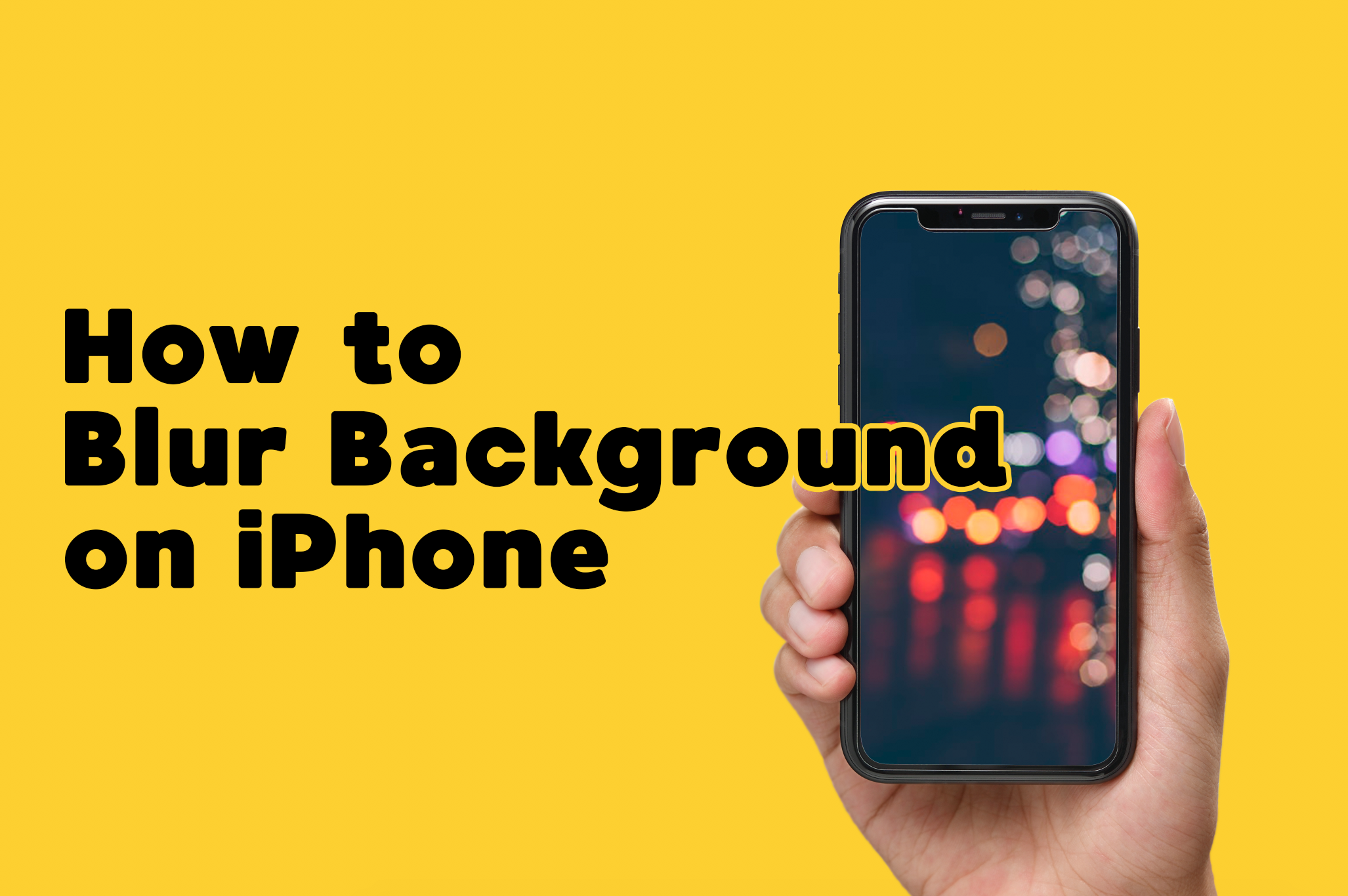 How to Blur Background on iPhone