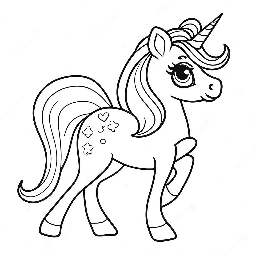 Lisa Frank Rainbow Unicorn Coloring Page | Lisa Frank coloring page
