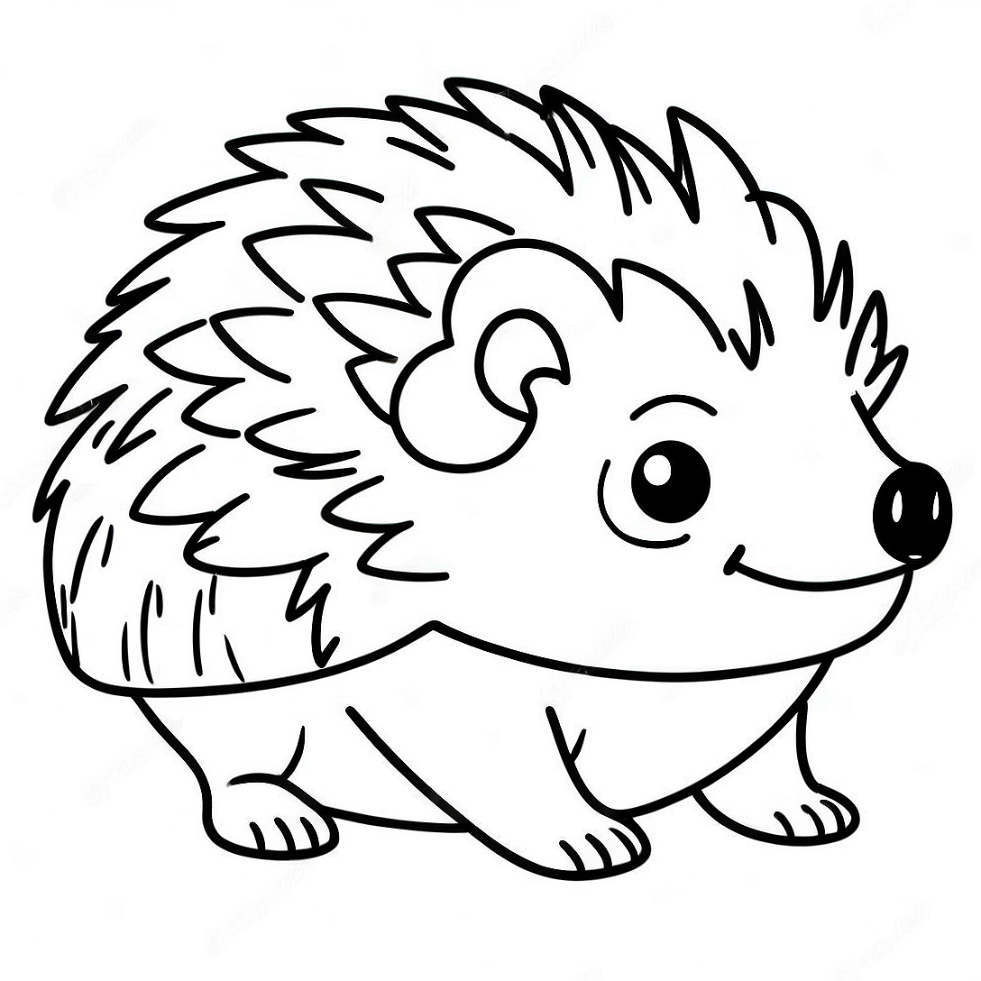 Igel Ausmalbild | Igel coloring page