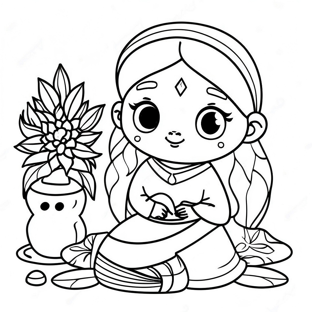 Raya Målarbild | Raya coloring page