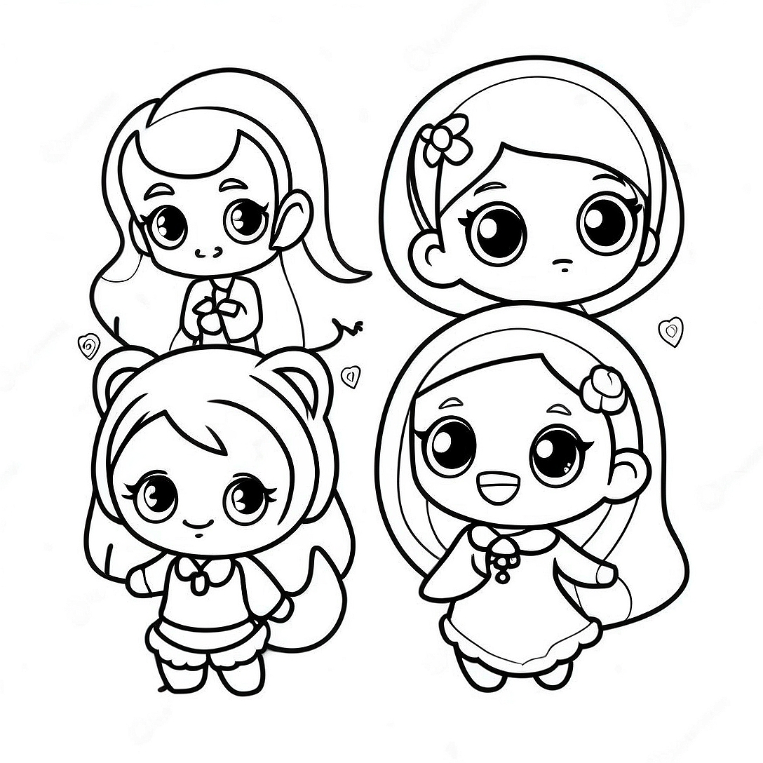 Gacha Life Characters Coloring Page | Gacha Life coloring page