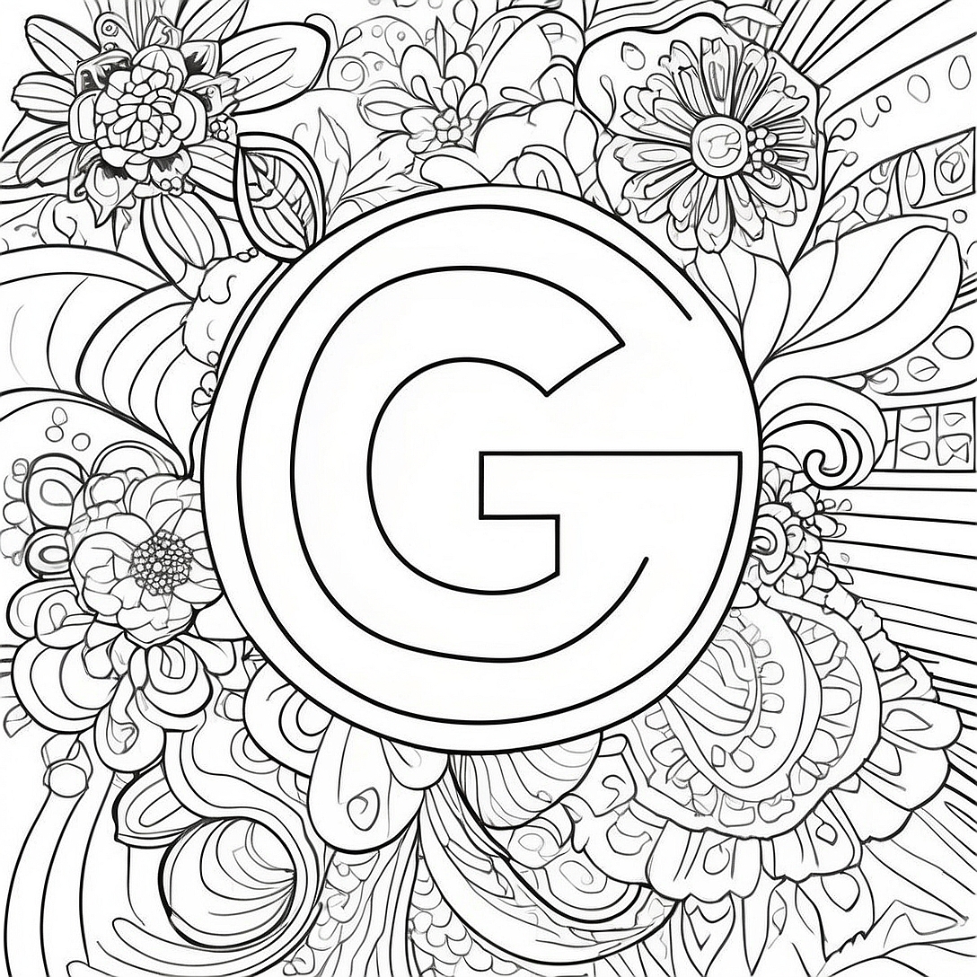 Google-Logo Ausmalbild | Google coloring page