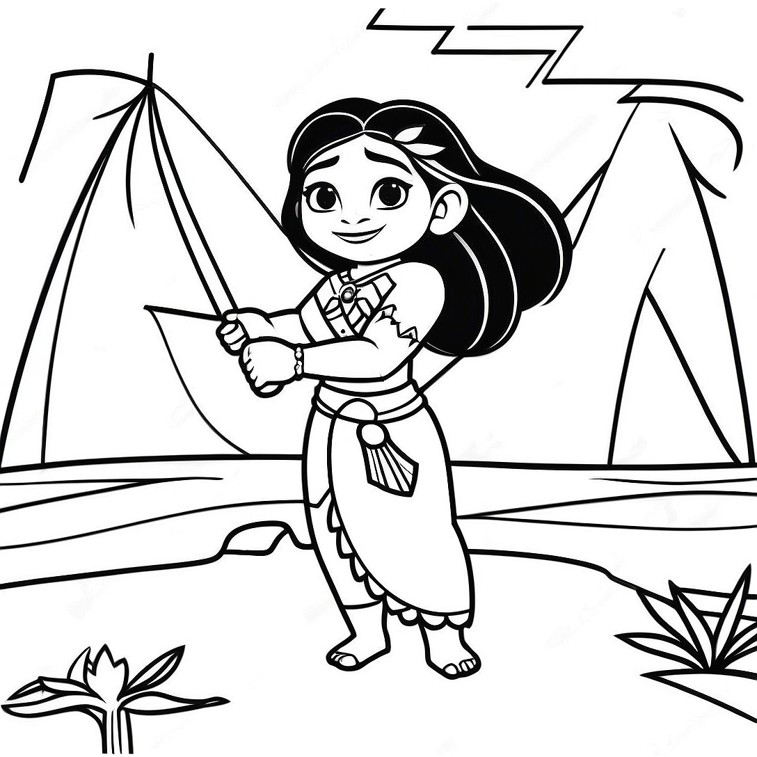 Moana Coloring Page | Moana coloring page
