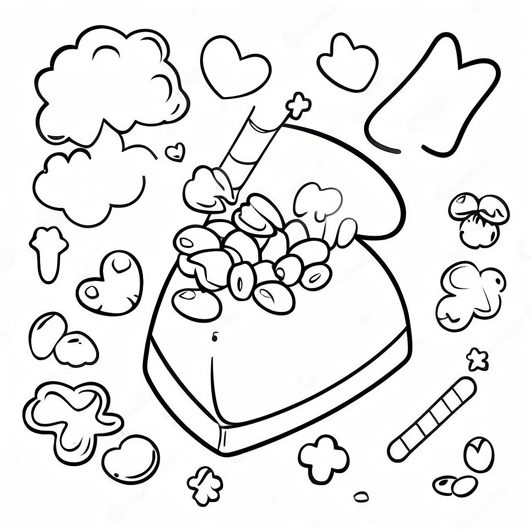 Glücksbringer Ausmalbild | Glücksbringer coloring page