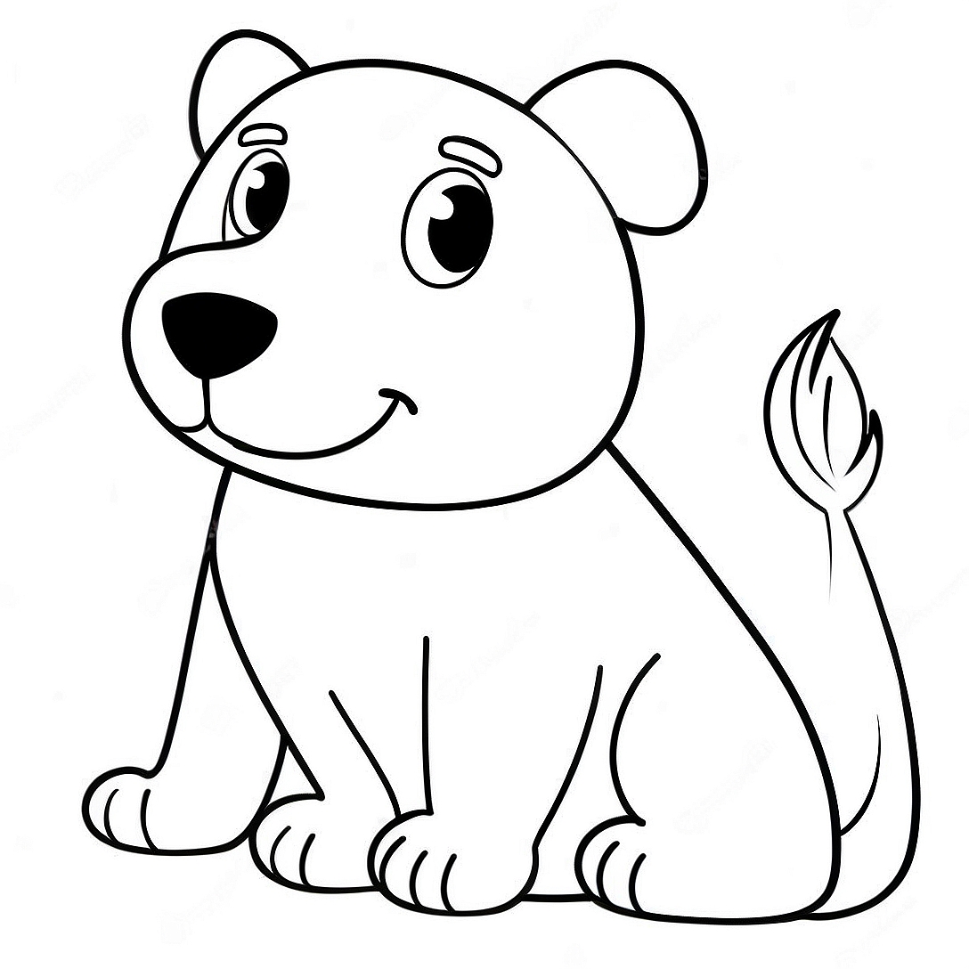 Simple for Seniors Animal Coloring Page | Easy for Seniors coloring page