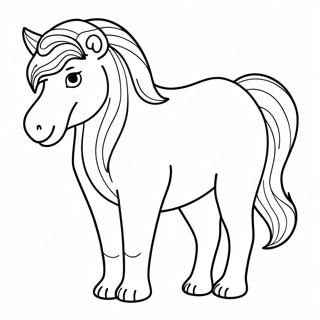 Thick Line Animal Coloring Page | Thick Line coloring page