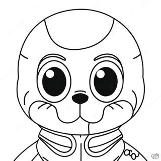 Sans Character Coloring Page | Sans coloring page