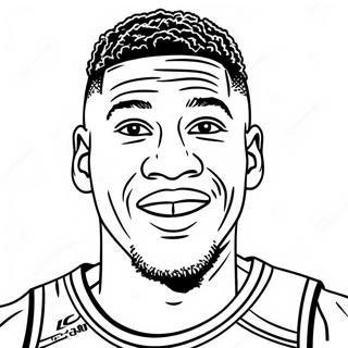 Giannis Antetokounmpo Coloring Page | Giannis coloring page
