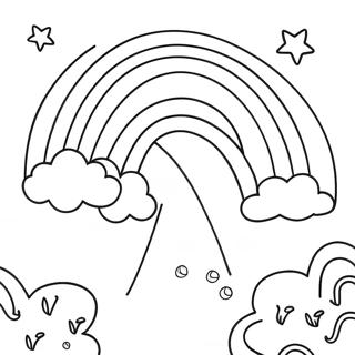 Rainbow Coloring Page