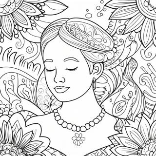 Mindful Breathing Coloring Page | Coping Skills coloring page
