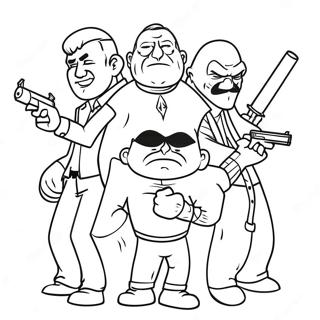 Bad Guys Coloring Page | Bad Guys coloring page