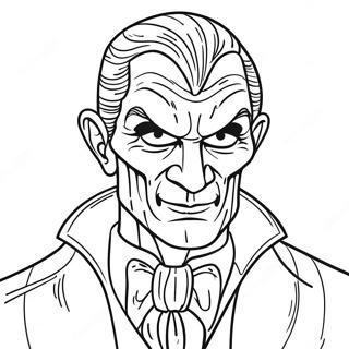 Creepy Villain Coloring Page | Bad Guys coloring page