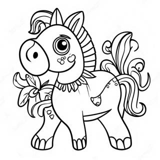 Colorful Piñata Coloring Page | Cinco de Mayo coloring page