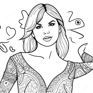 Reputation Taylor Swift Coloring Page | Reputation Taylor Swift coloring page