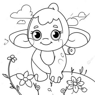 Whimsical W Coloring Page | W coloring page