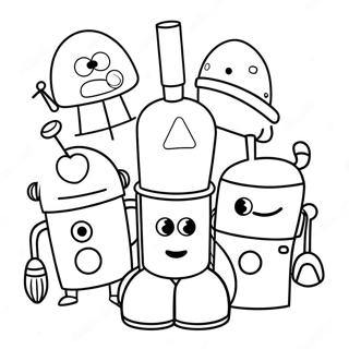 Storybots Kleurplaten