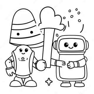 Colorful Storybots Adventure Coloring Page | Storybots coloring page