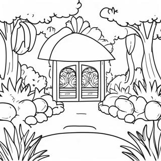 Garten von Banban 5 Ausmalbild | Garten von Banban 5 Ausmalbild