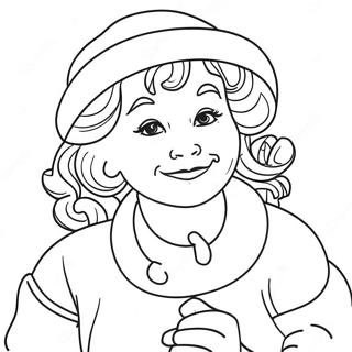 Mrs Claus Coloring Page | Mrs Claus coloring page