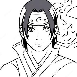 Itachi Uchiha Coloring Page | Itachi coloring page