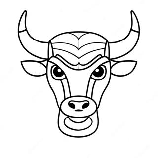 Chicago Bulls Logo Coloring Page | Chicago Bulls coloring page