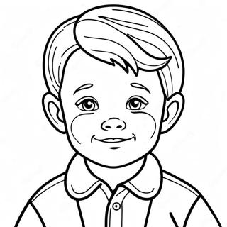 Confident Kid Coloring Page | Self Esteem coloring page