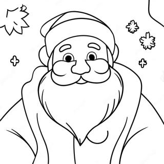 Charming Vintage Santa Claus Coloring Page | Vintage Christmas coloring page