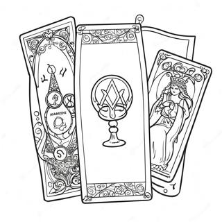 Tarot Coloring Page | Tarot coloring page