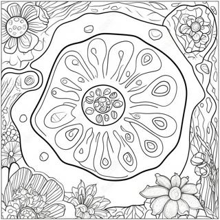 Detailed Plant Cell Diagram Coloring Page | Plant Cell coloring page