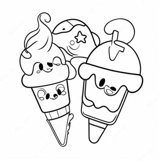 Eiscreme Peppa Wutz Malvorlagen