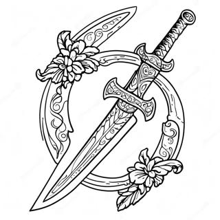 Sword Coloring Page | Sword coloring page