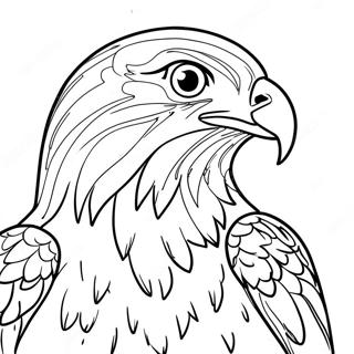 Hawk Coloring Page | Hawk coloring page