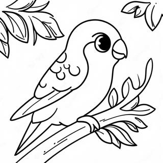 Parakeet Coloring Page | Parakeet coloring page