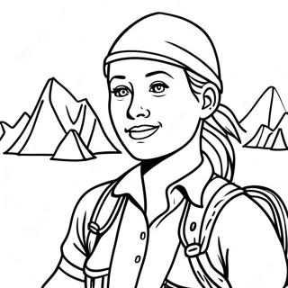 Amanda the Adventurer Coloring Page | Amanda the Adventurer coloring page