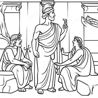 Ancient Greece Coloring Page | Ancient Greece coloring page