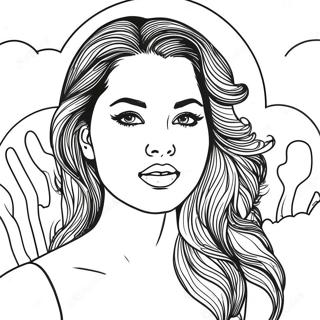 Selena Coloring Page | Selena coloring page