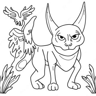 Supernatural Creatures Coloring Page | Supernatural coloring page