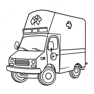 Ambulance Coloring Page | Ambulance coloring page
