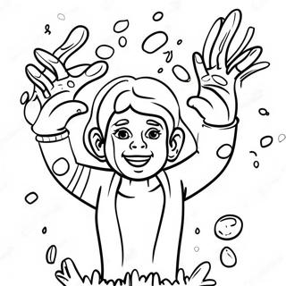 Holi Festival Coloring Page | Holi coloring page