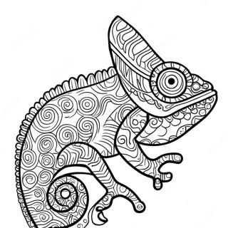 Chameleon Coloring Page | Chameleon coloring page