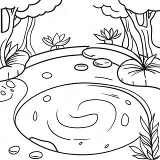 Zen Garden Meditation Coloring Page | Meditation coloring page