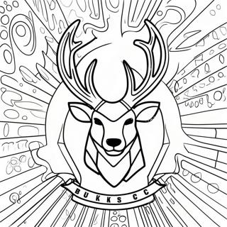 Milwaukee Bucks Logo Coloring Page | Milwaukee Bucks coloring page
