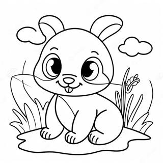 Cute Leap Year Animals Coloring Page | Leap Year coloring page