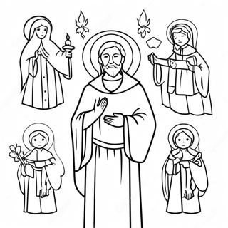 All Saints Day Coloring Page | All Saints Day coloring page